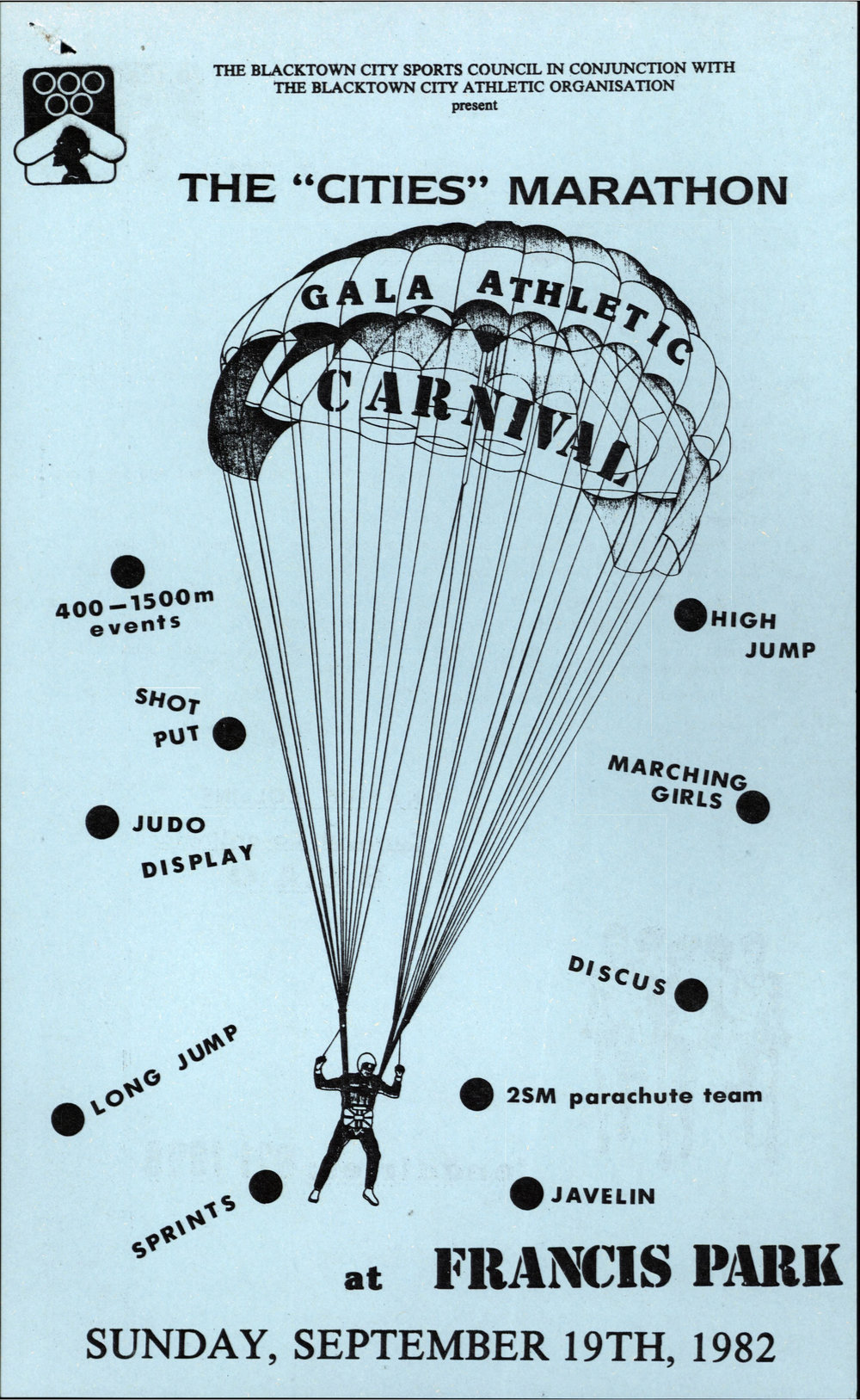 The "Cities" Marathon Gala Athletic Carnival, 1982