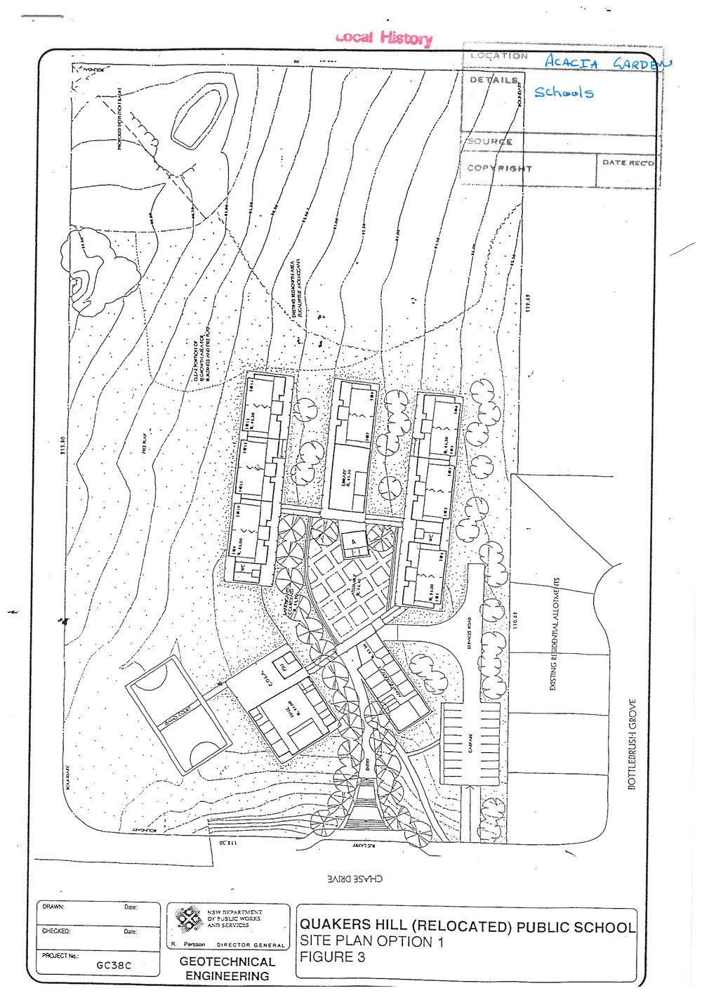 Relocation Quakers Hill East Public School, c2002