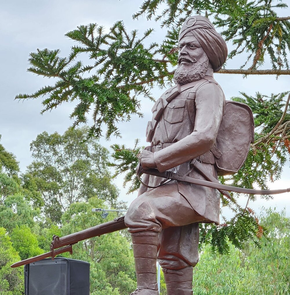 'Unknown Sikh Soldier' statue, Glenwood