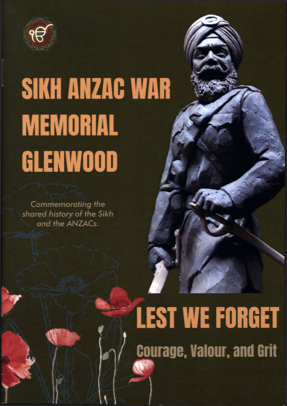 Sikh ANZAC War Memorial, Glenwood - Official opening program
