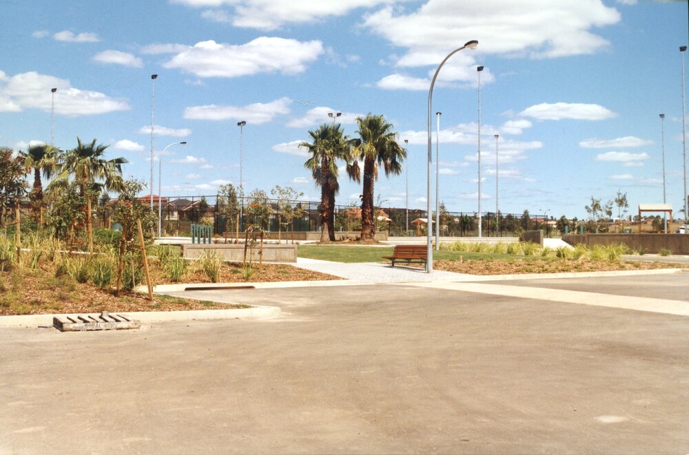 Tennis courts at Stanhope Gardens Reserve, Stanhope Gardens