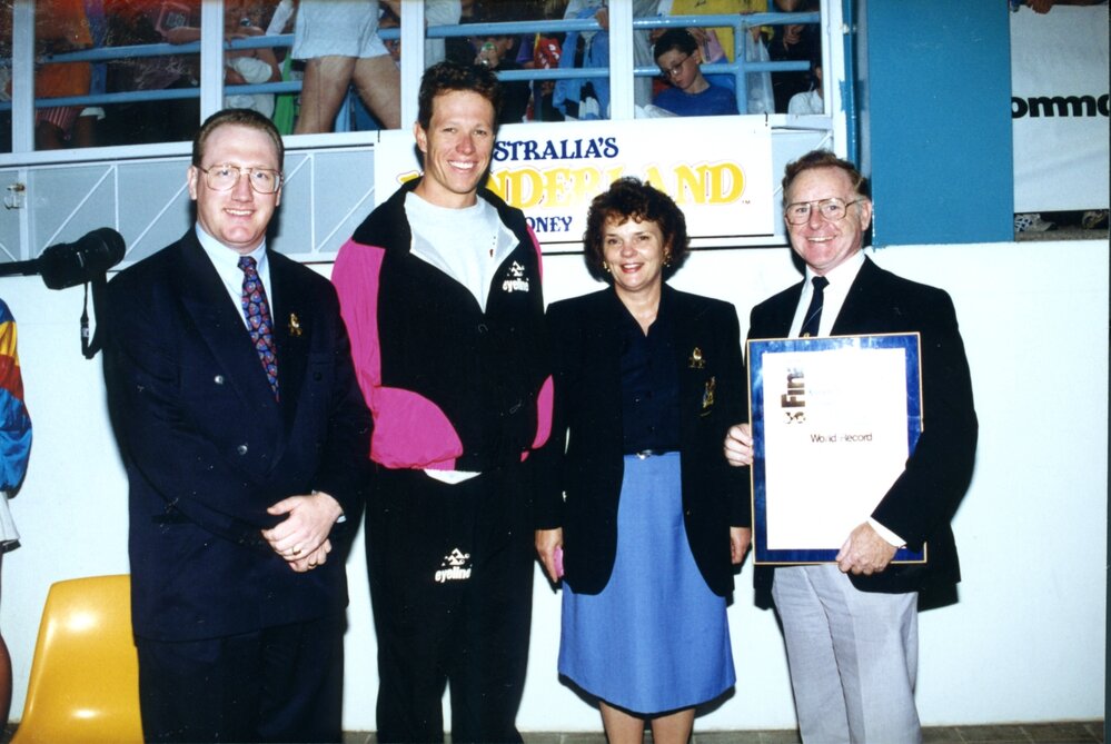 Kieren Perkins at Blacktown Aquatic Centre, Blacktown
