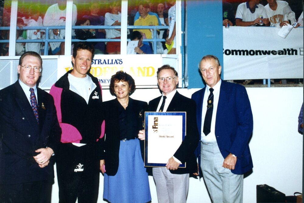 Kieren Perkins at Blacktown Aquatic Centre, Blacktown