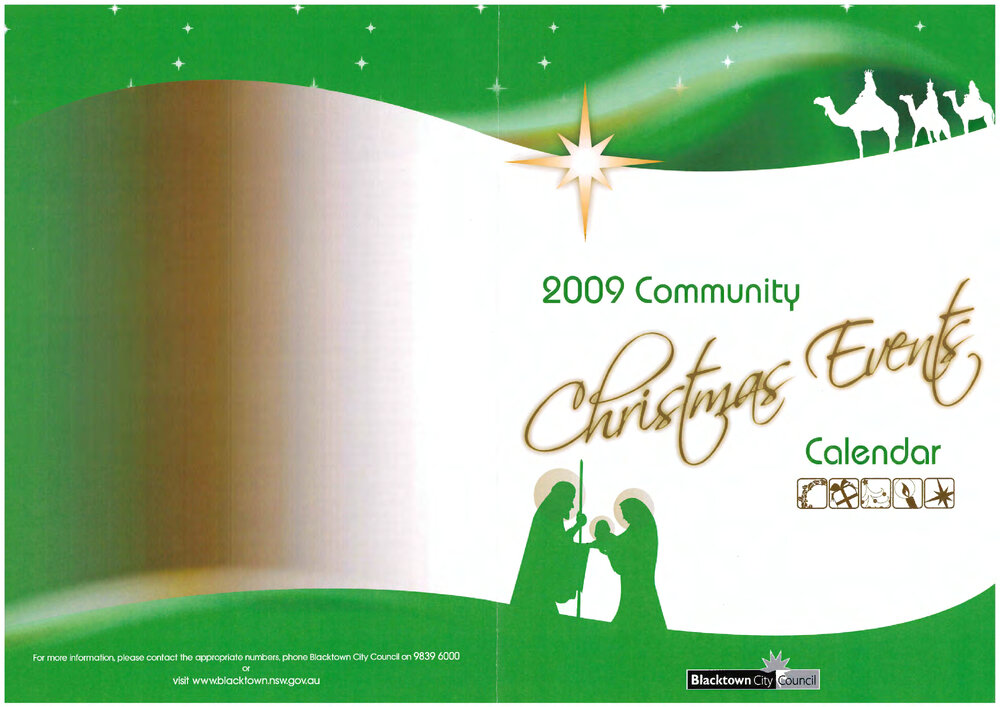 Community Calendar Christmas Events, 2009