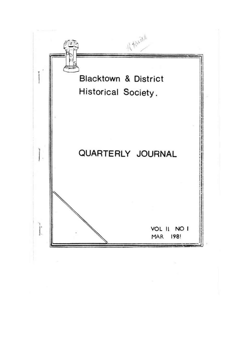 Quarterly Journal, March 1981