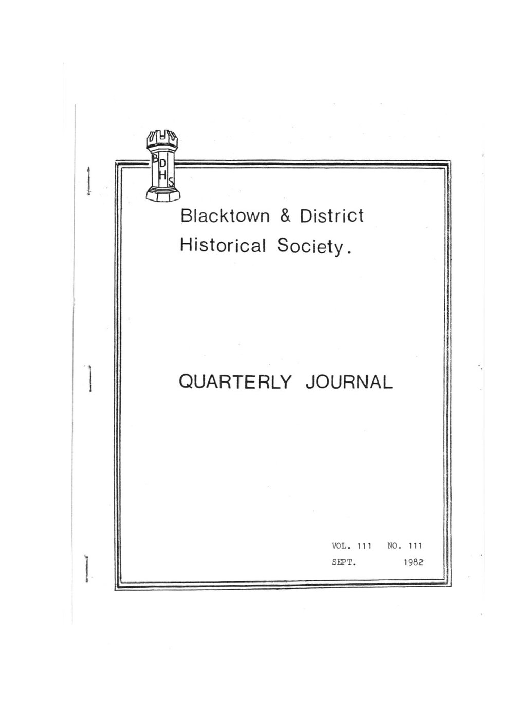 Quarterly Journal, September 1982
