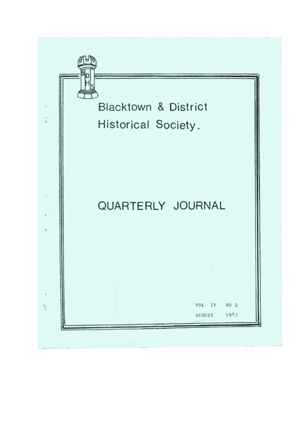 Quarterly Journal, August 1983