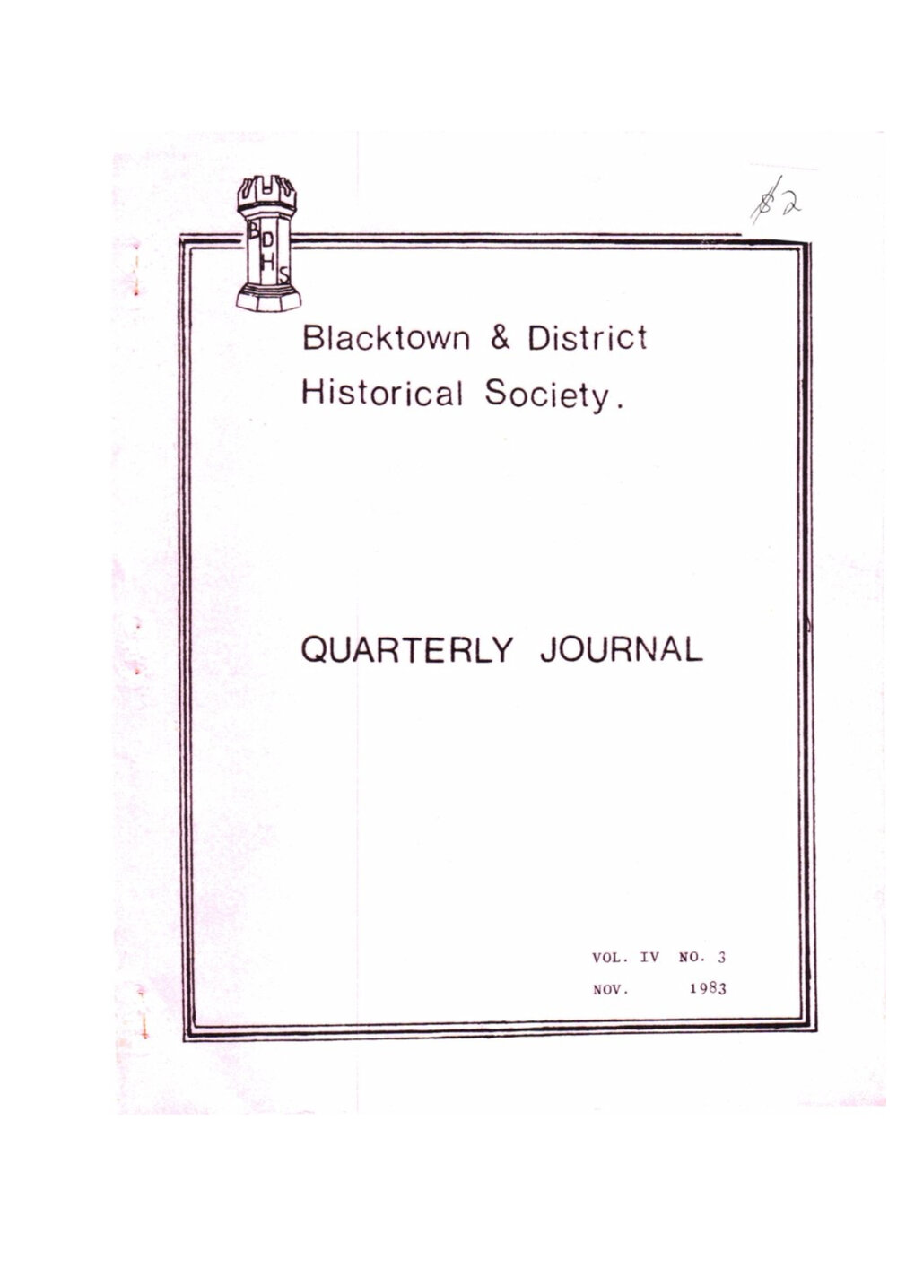 Quarterly Journal, November 1983