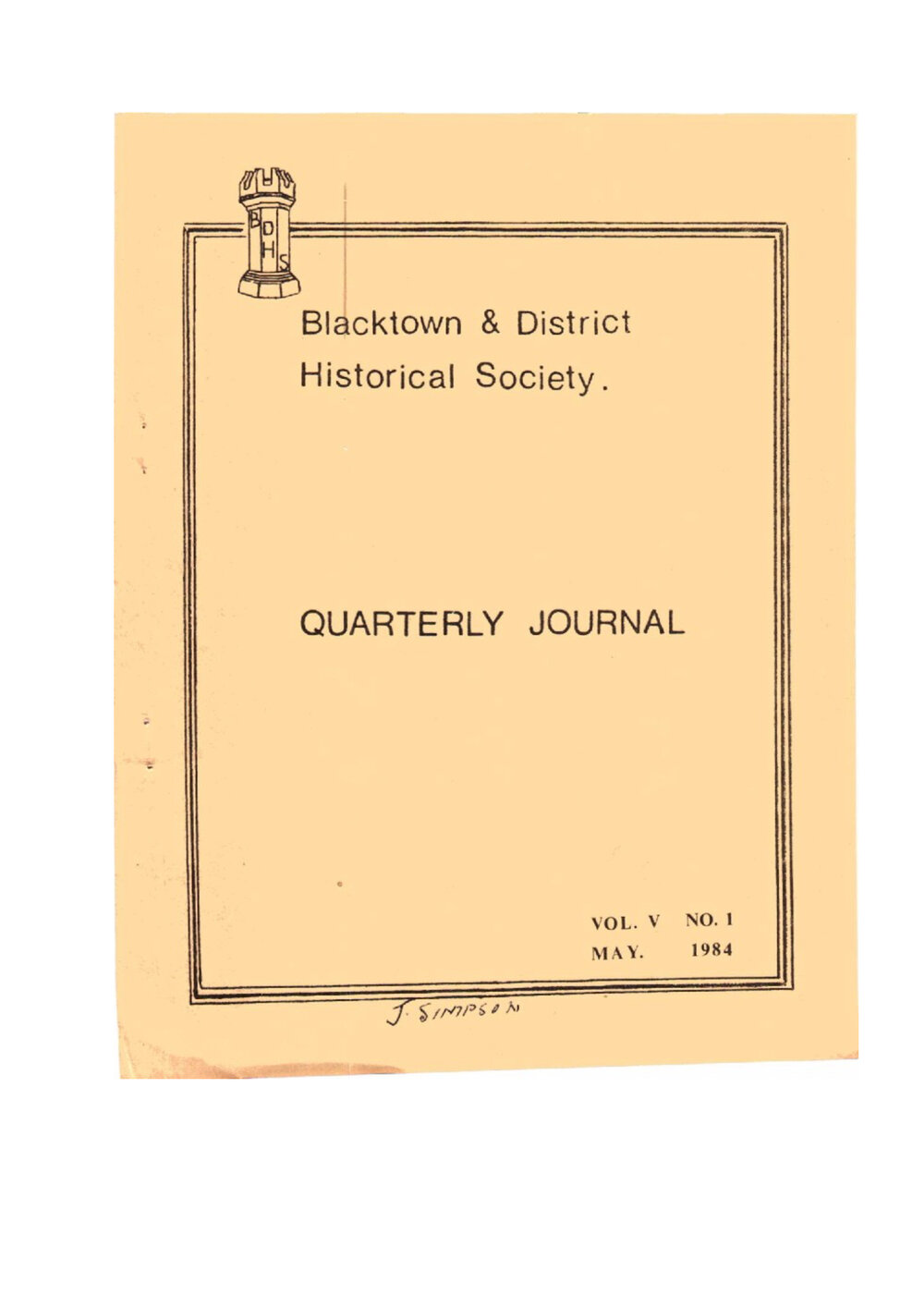 Quarterly Journal, May 1984
