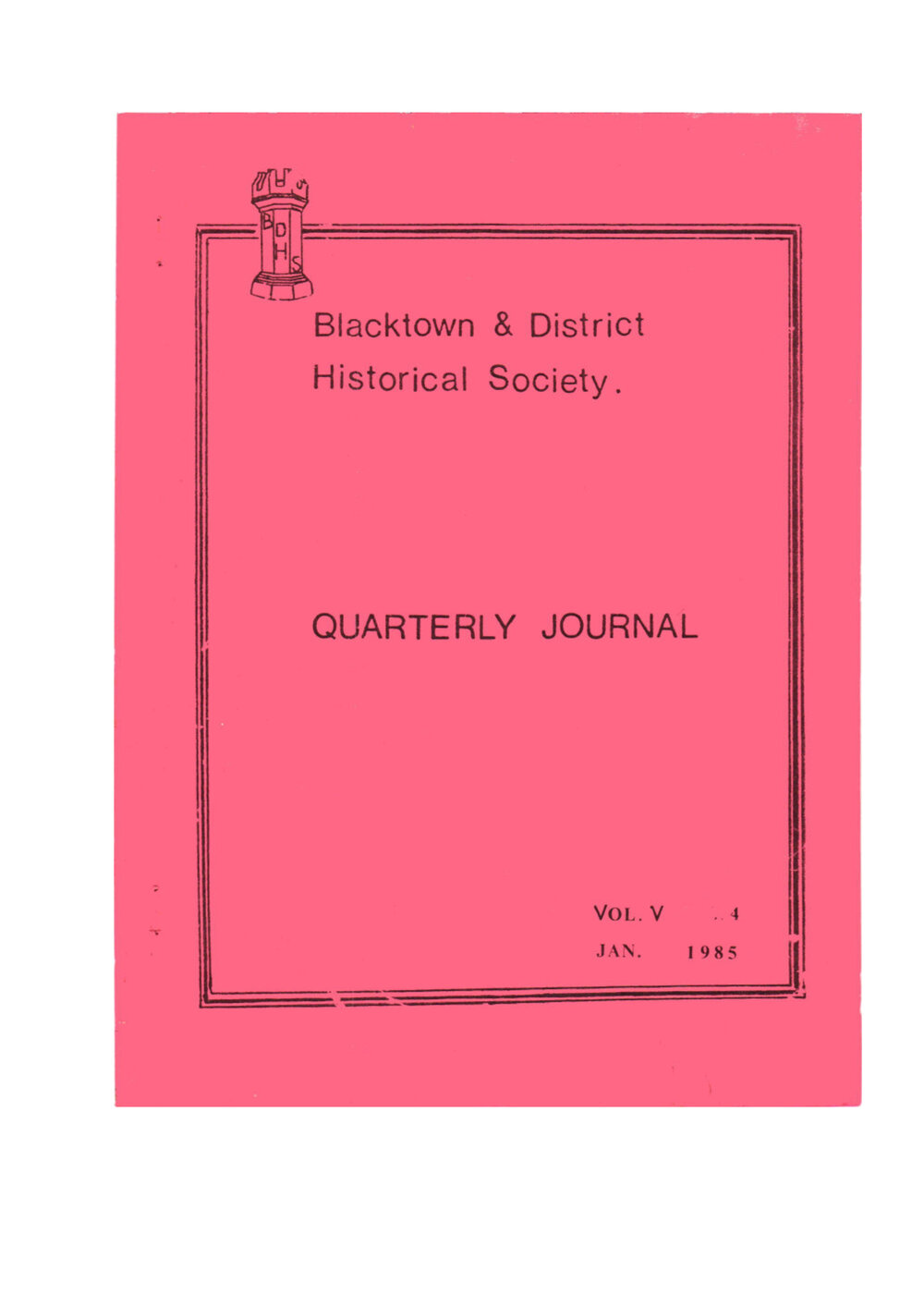 Quarterly Journal, January 1985