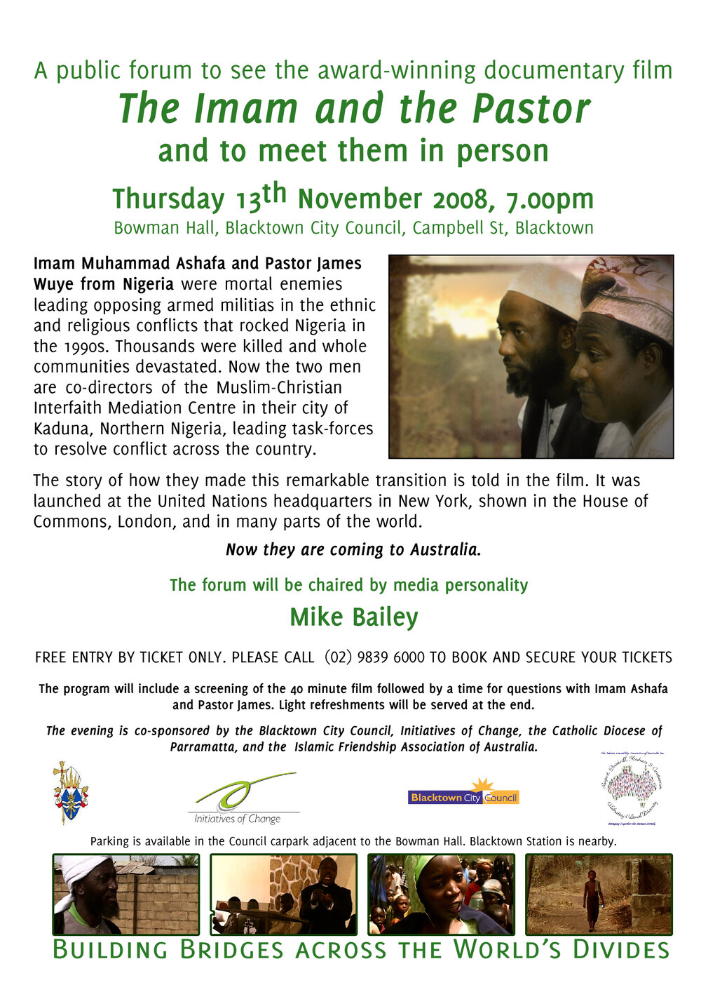 The Imam and the Pastor, 2008