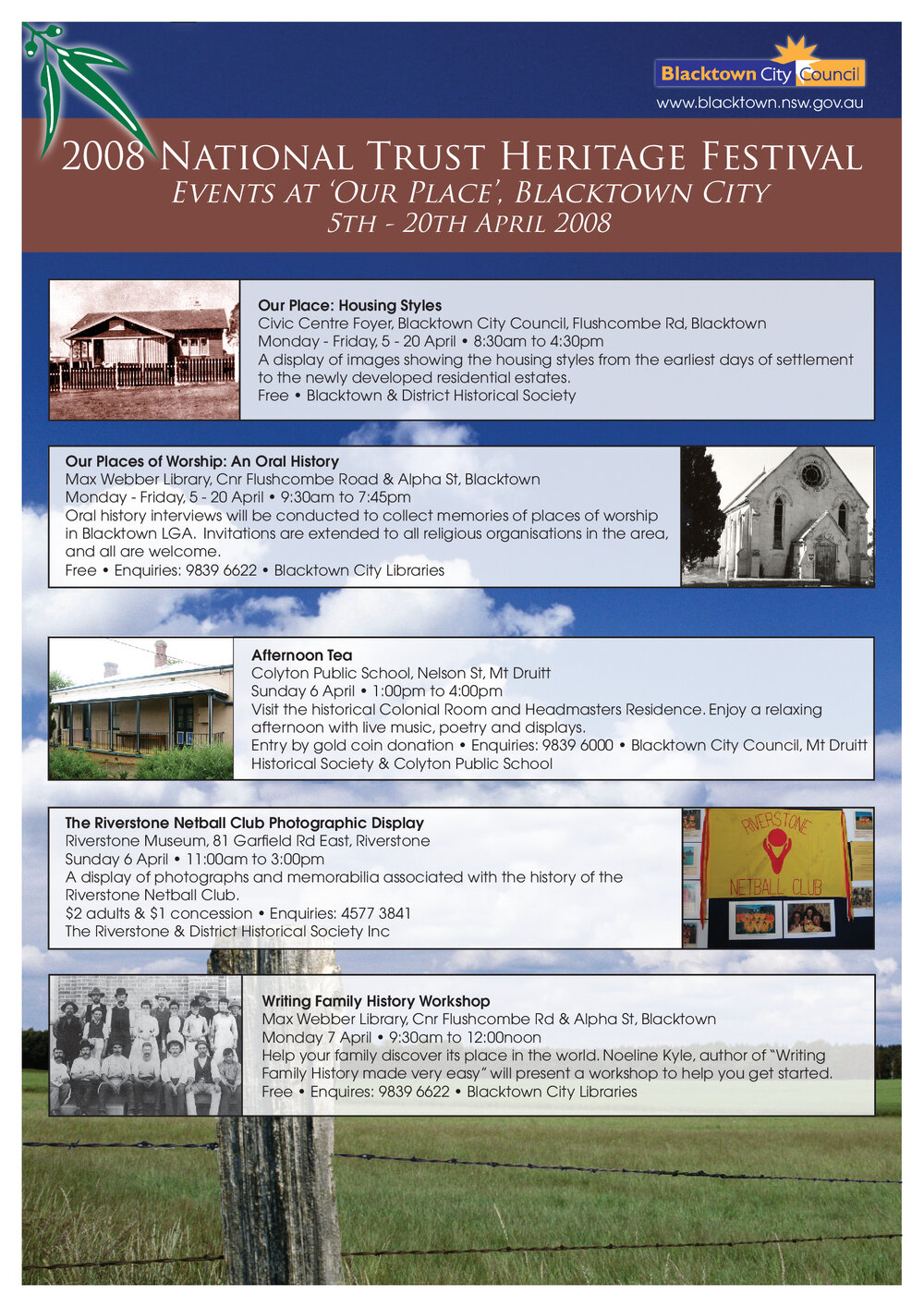 National Trust Heritage Festival, 2008