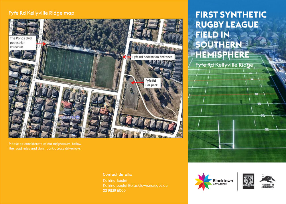 First Synthetic Rugby League Field in Southern Hemisphere, 2018