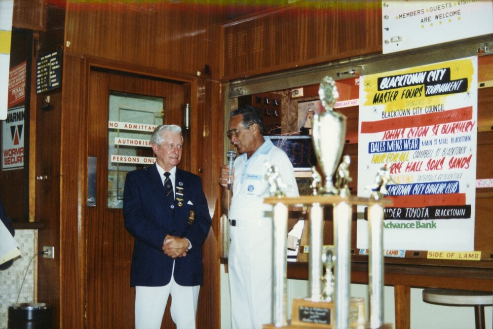 Blacktown City Master Fours Tournament presentation
