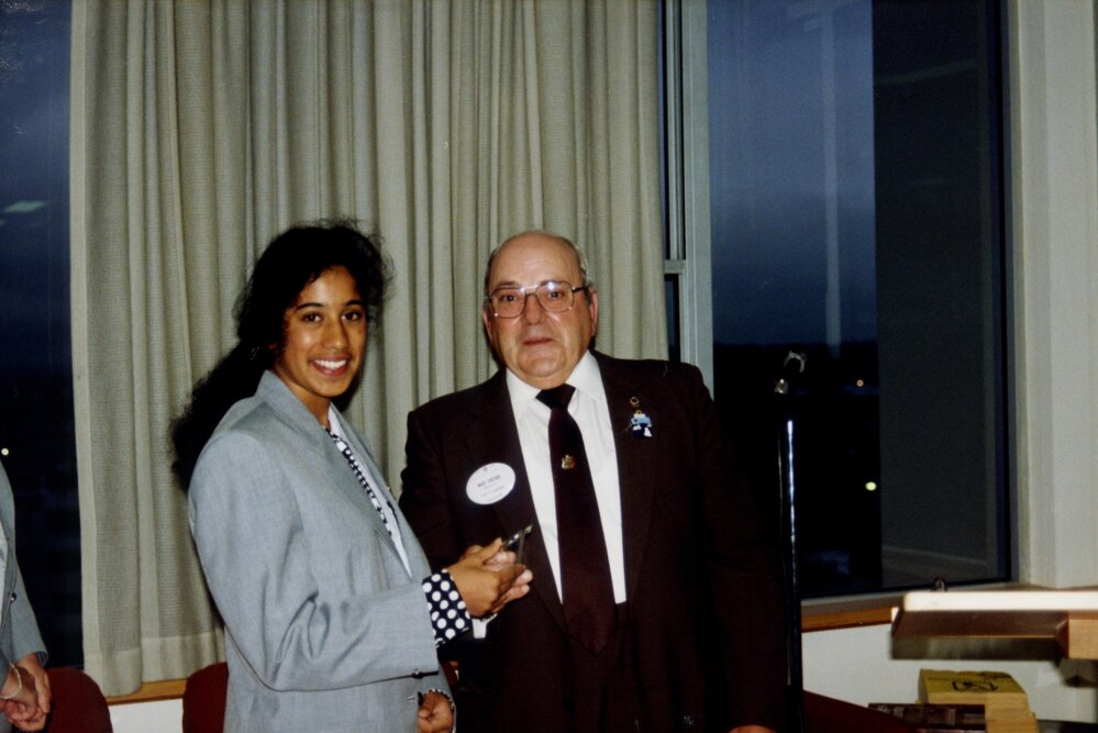 Kim Ramjan at Blacktown Civic Reception, 1992