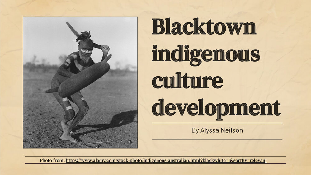 Blacktown Indigenous Culture Development - Alyssa Neilson