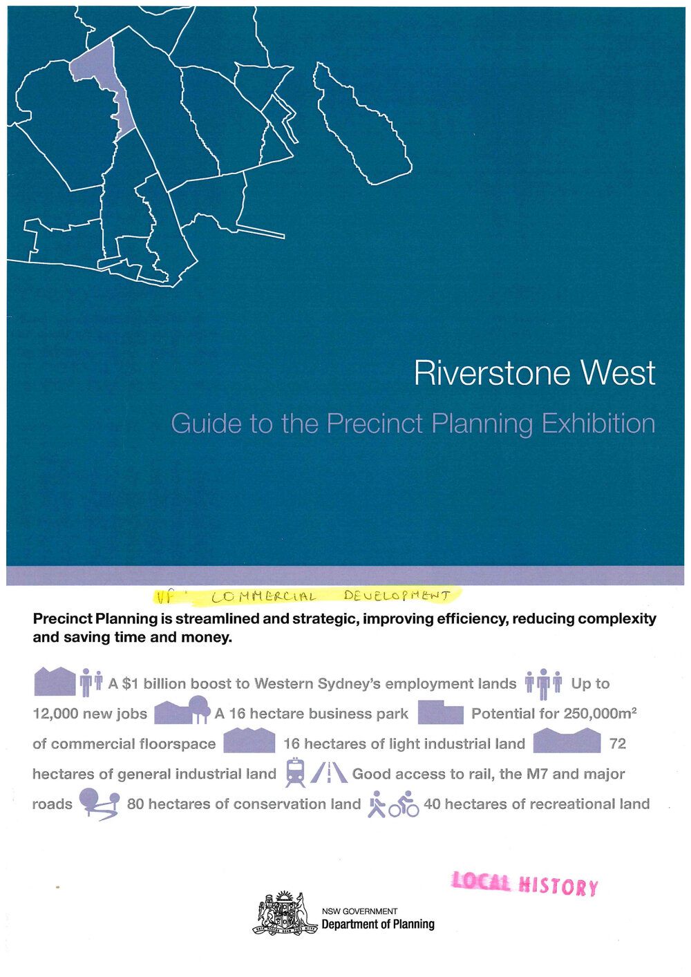 Riverstone West: Guide to the Precinct Planning Exhibition, 2009