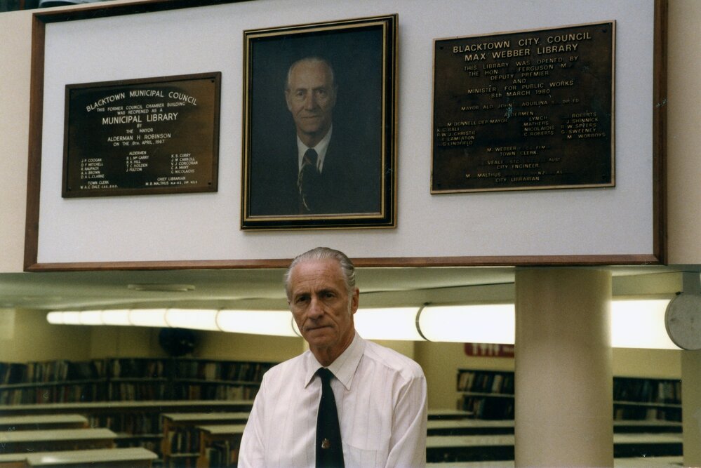 Portrait of Maxwell Webber, Town Clerk