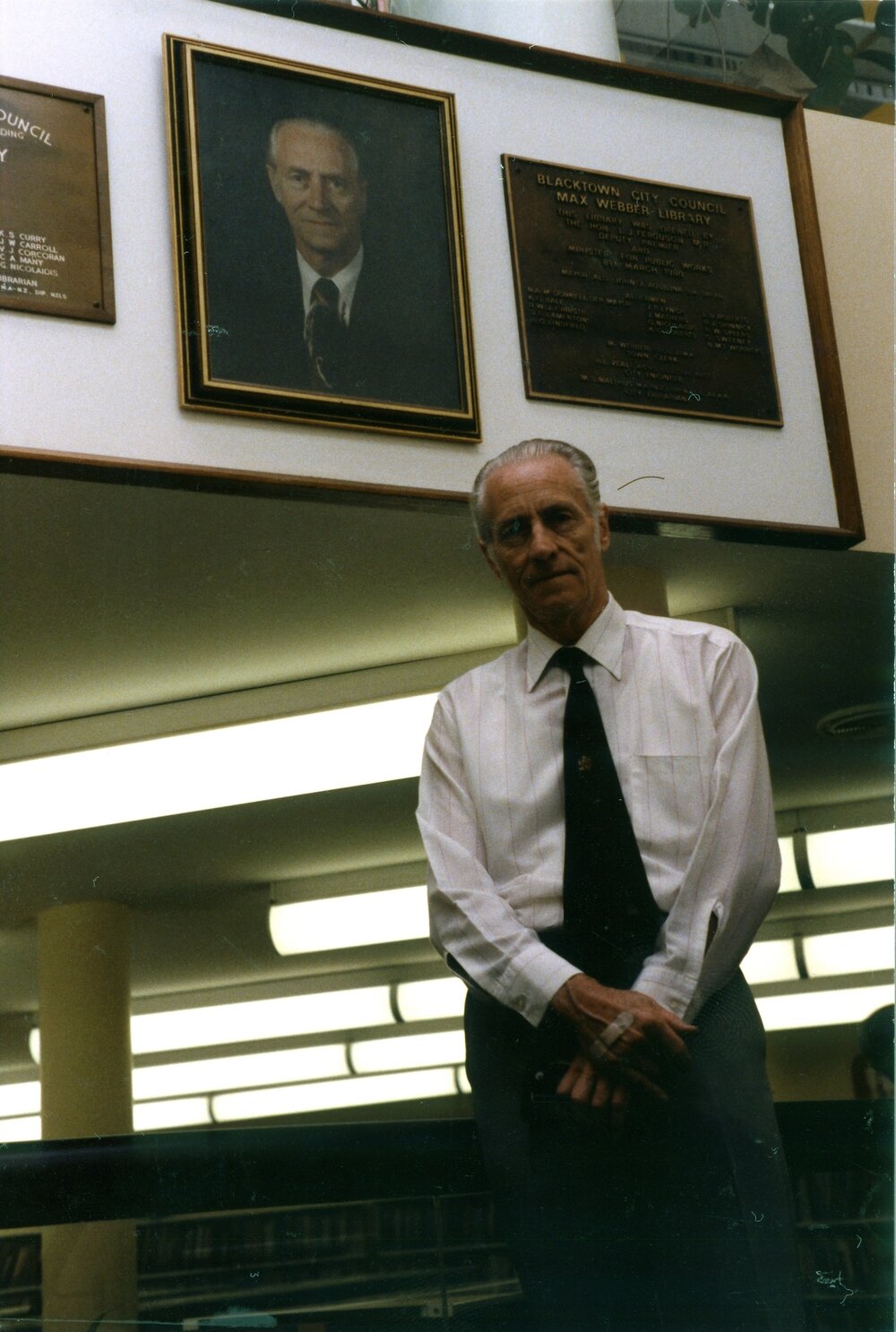 Portrait of Maxwell Webber, Town Clerk