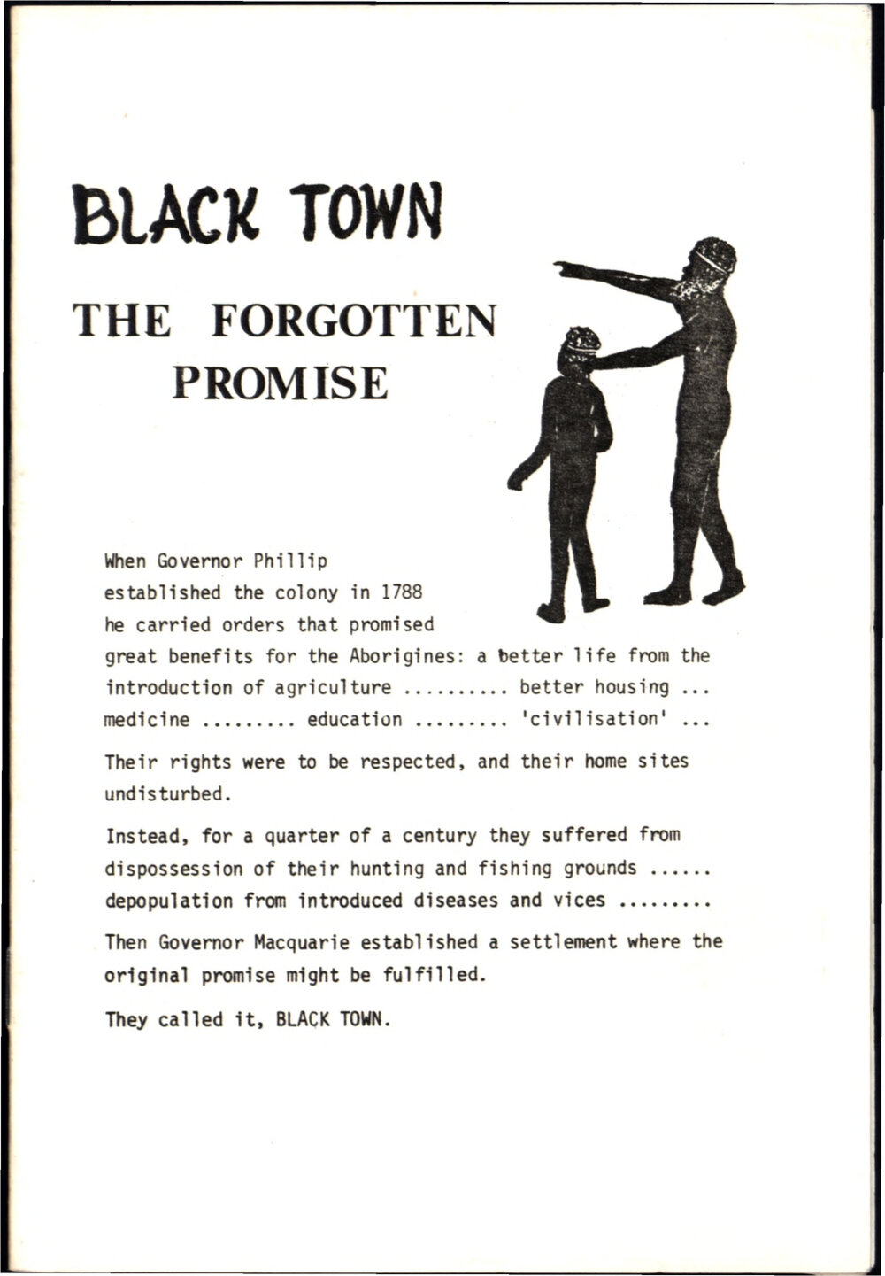 Black Town: The Forgotten Promise