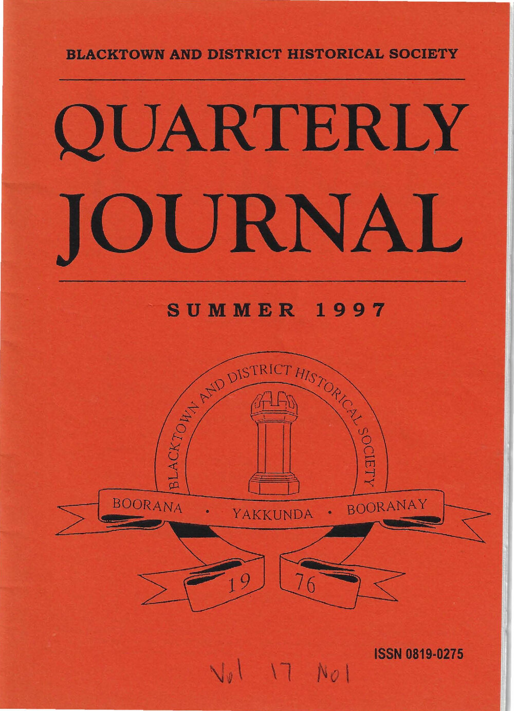 Quarterly Journal, Summer 1997