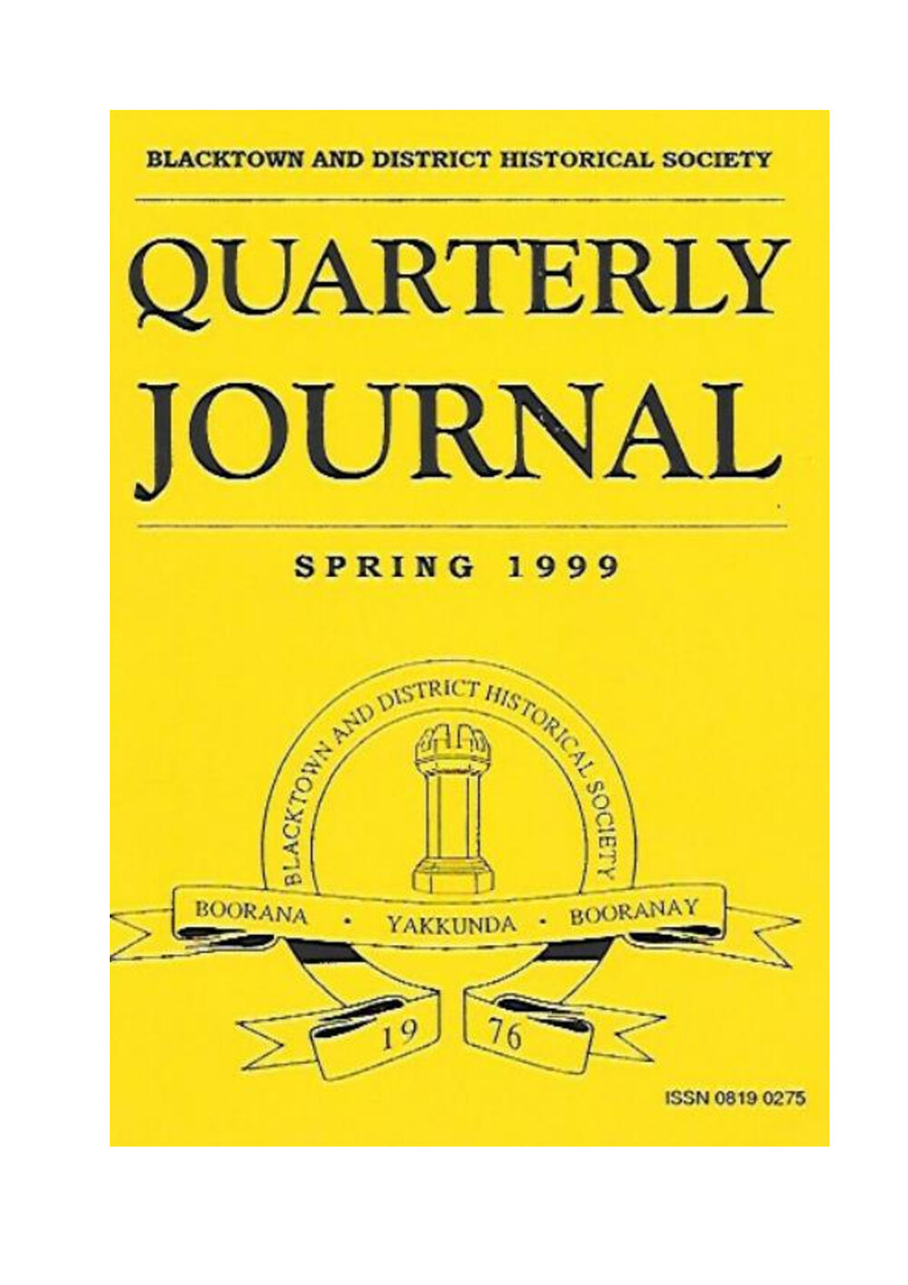 Quarterly Journal, Spring 1999