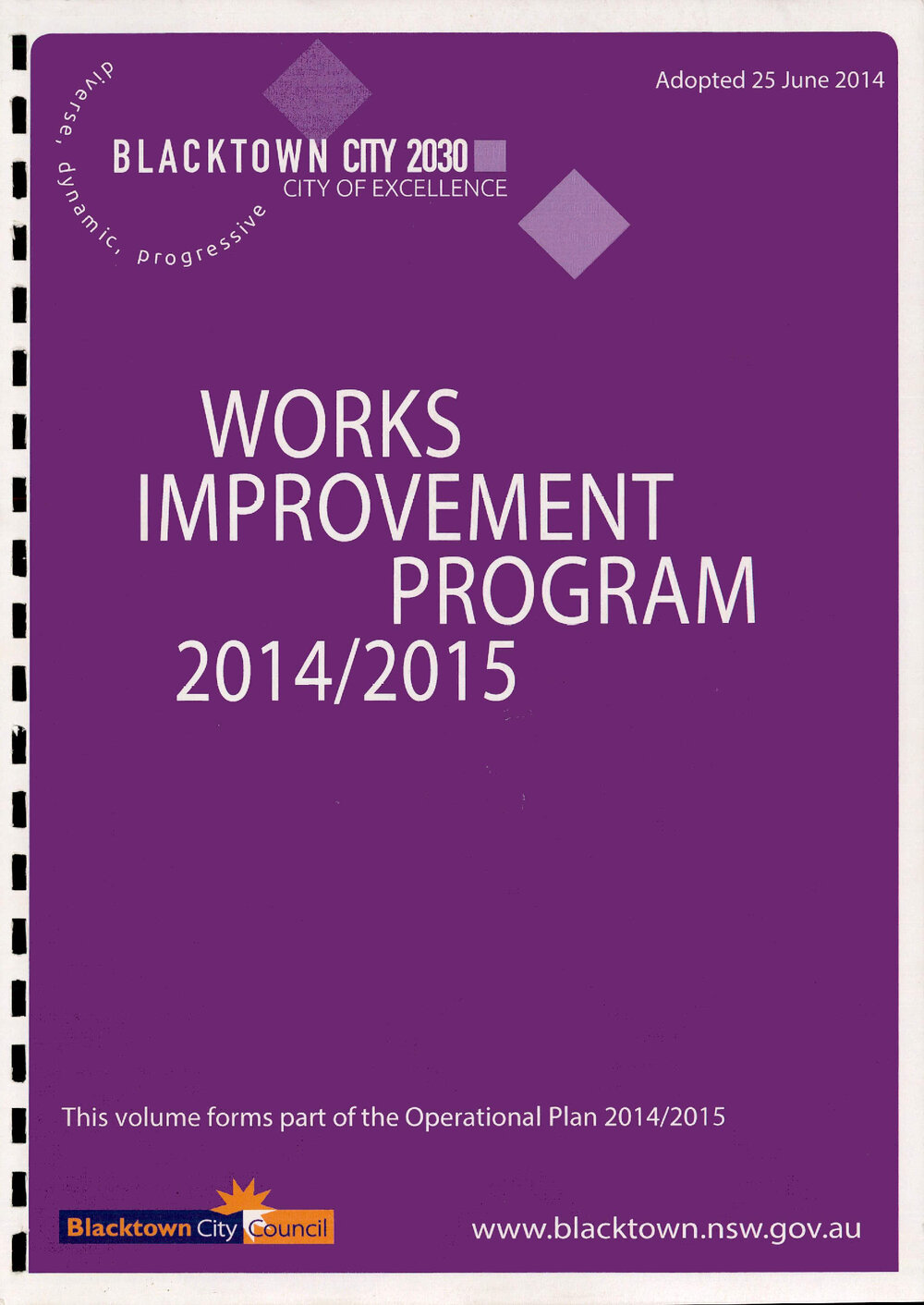Blacktown City Council Works Improvement Program, 2014-2015