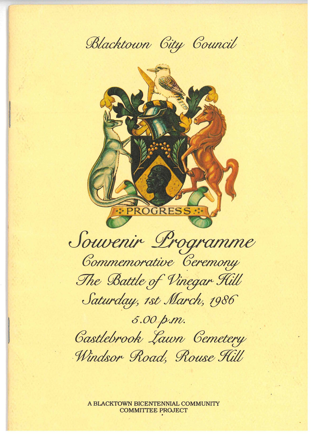 The Battle of Vinegar Hill - Commemorative ceremony 1986