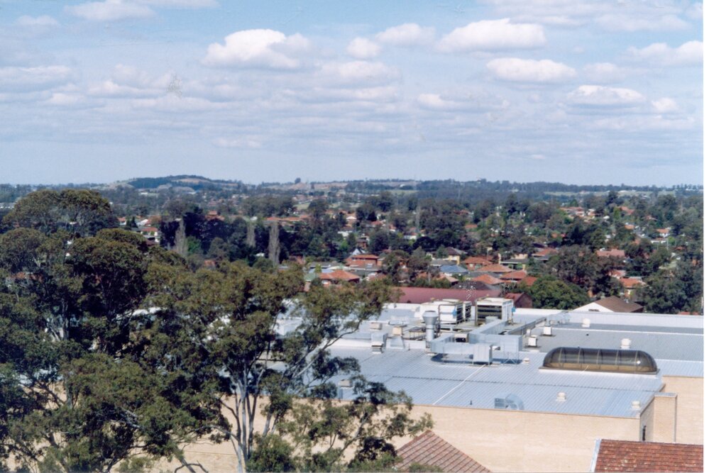 View looking South from Blacktown CBD