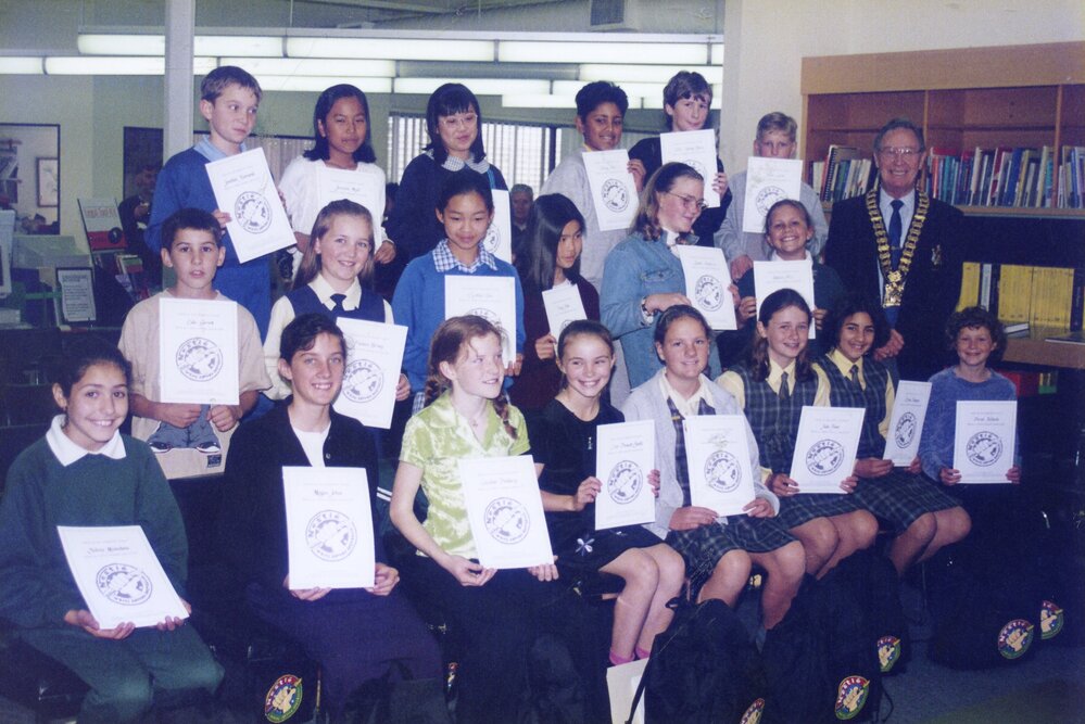 Regional finalists of Nestle Write Around Australia competition, 1997