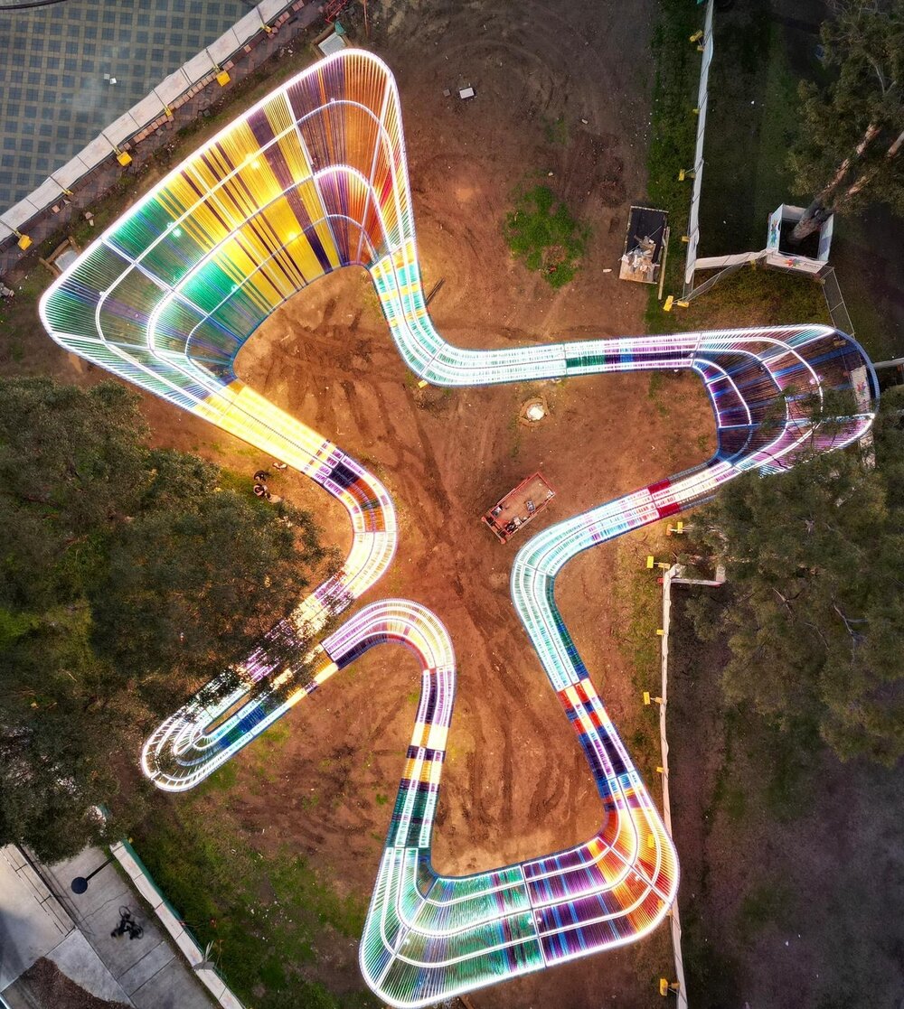 Construction of Dawson Mall, Mount Druitt