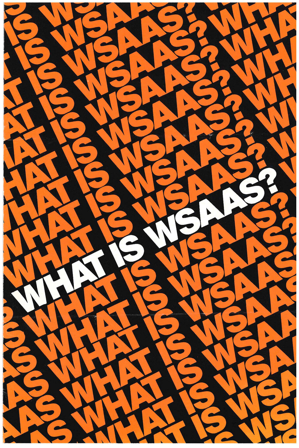 What is WSAAS Brochure, 1979