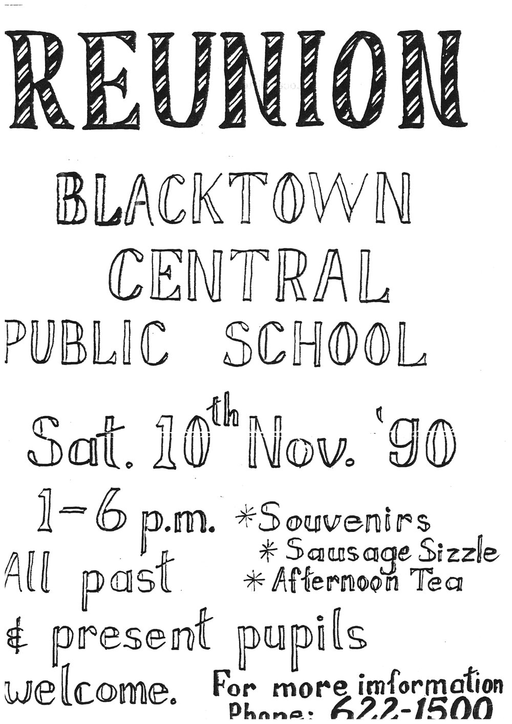 Blacktown Central Public School Reunion, 1990