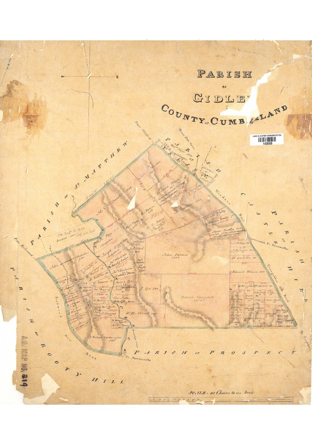 Parish of Gidley, County of Cumberland, n.d.