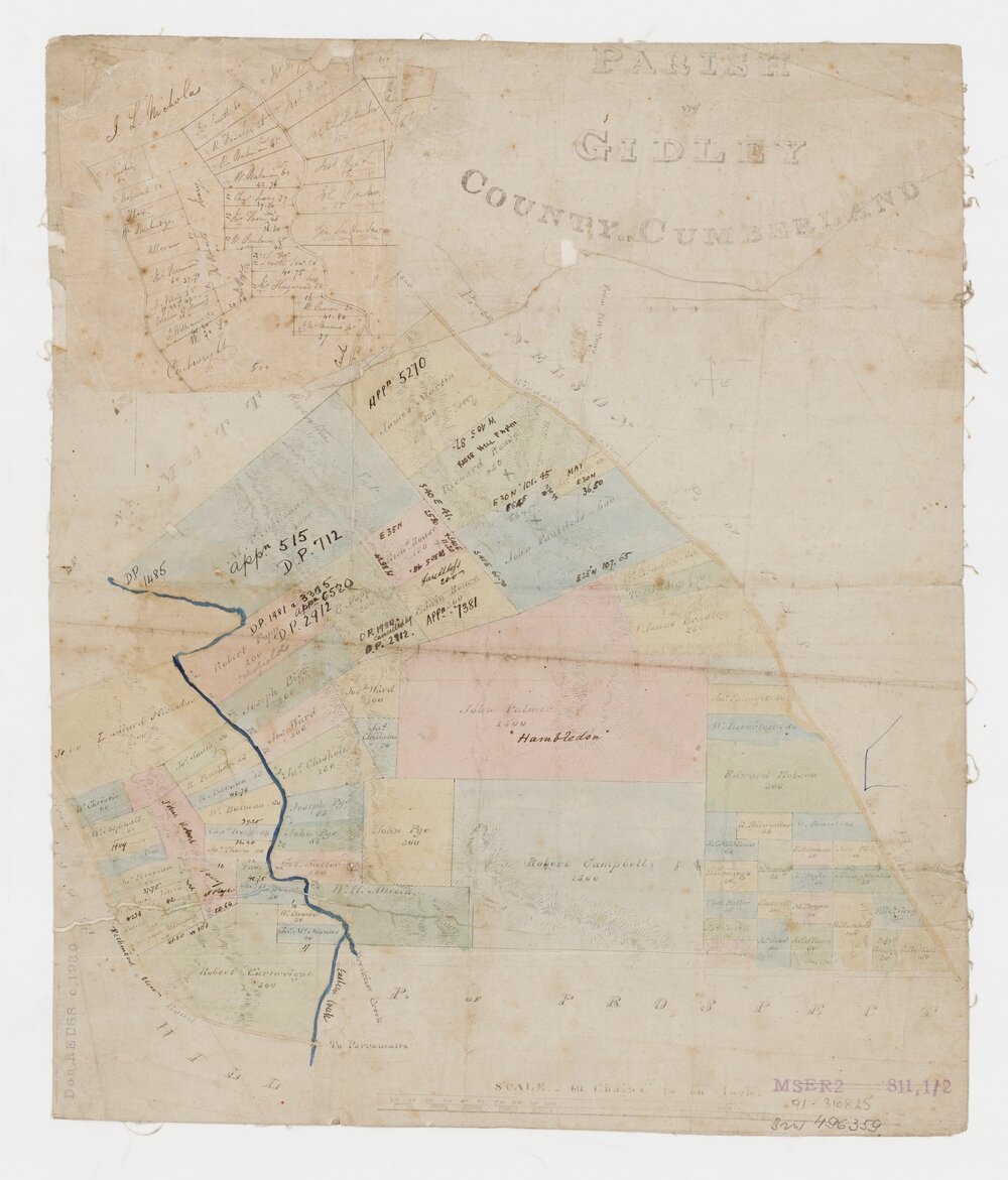 Parish of Gidley, County of Cumberland, c 1830?