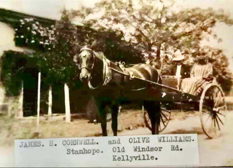 James Cornwell and Olive Williams at Stanhope Park Dairy