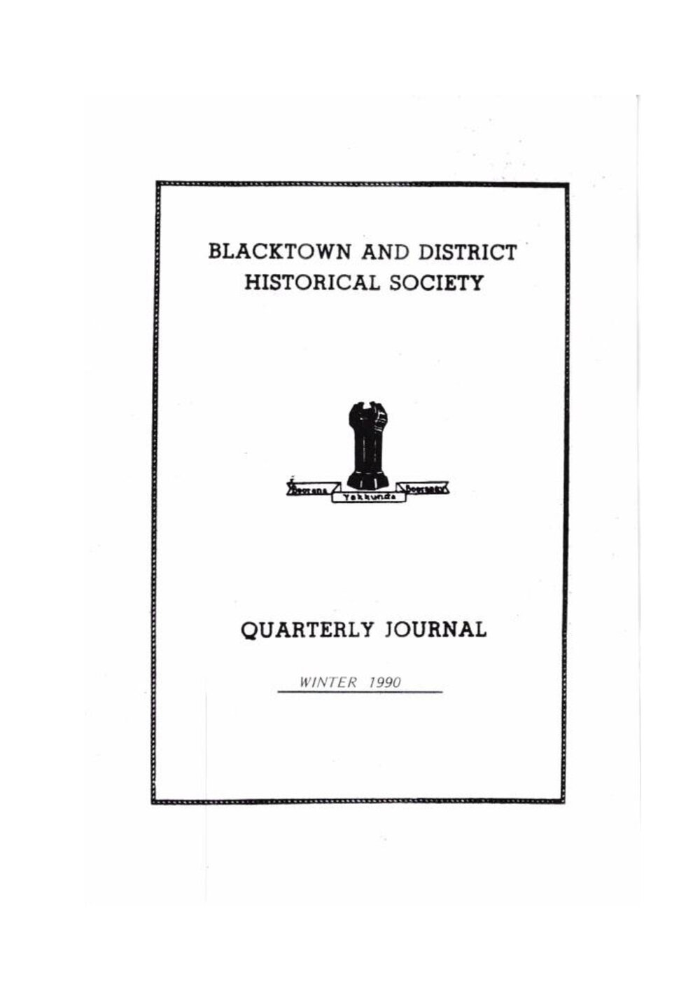 Quarterly Journal, Winter 1990