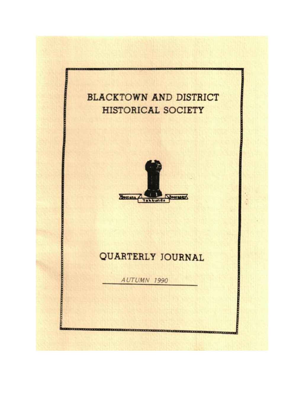 Quarterly Journal, Autumn 1990