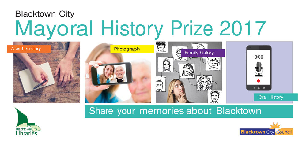 Blacktown City Mayoral History Prize Invitation, 2017