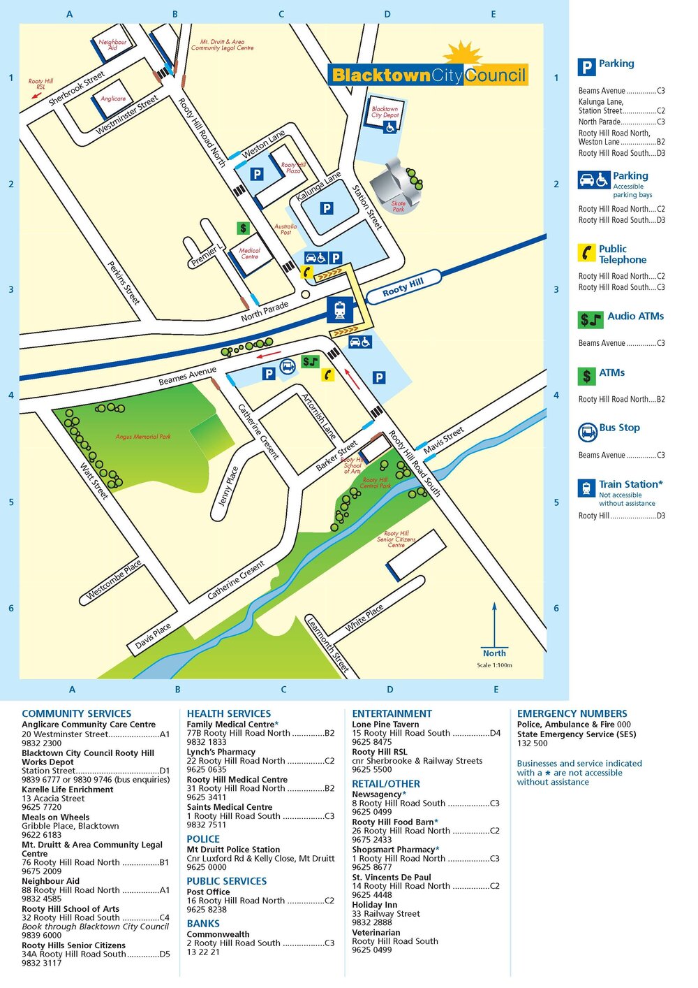 Access and Mobility Map, Rooty Hill, 2008
