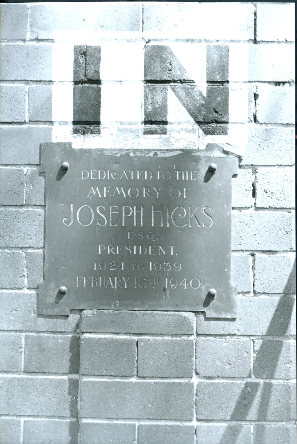 Blacktown Showground Memorial Gates - Plaque