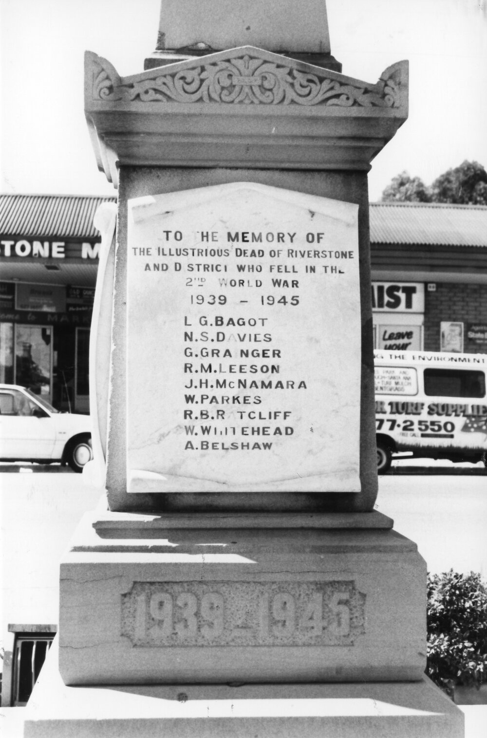 Riverstone and District War Memorial, Riverstone