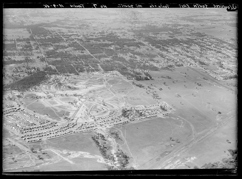 Aerial view of Mount Druitt Housing development