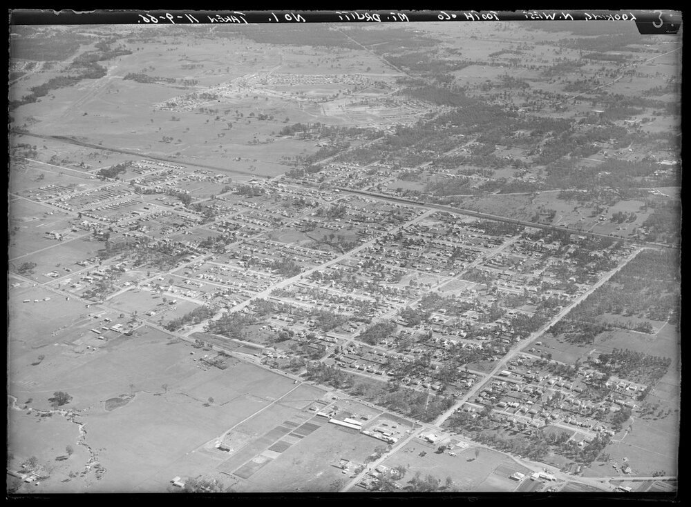 Aerial view of Mount Druitt