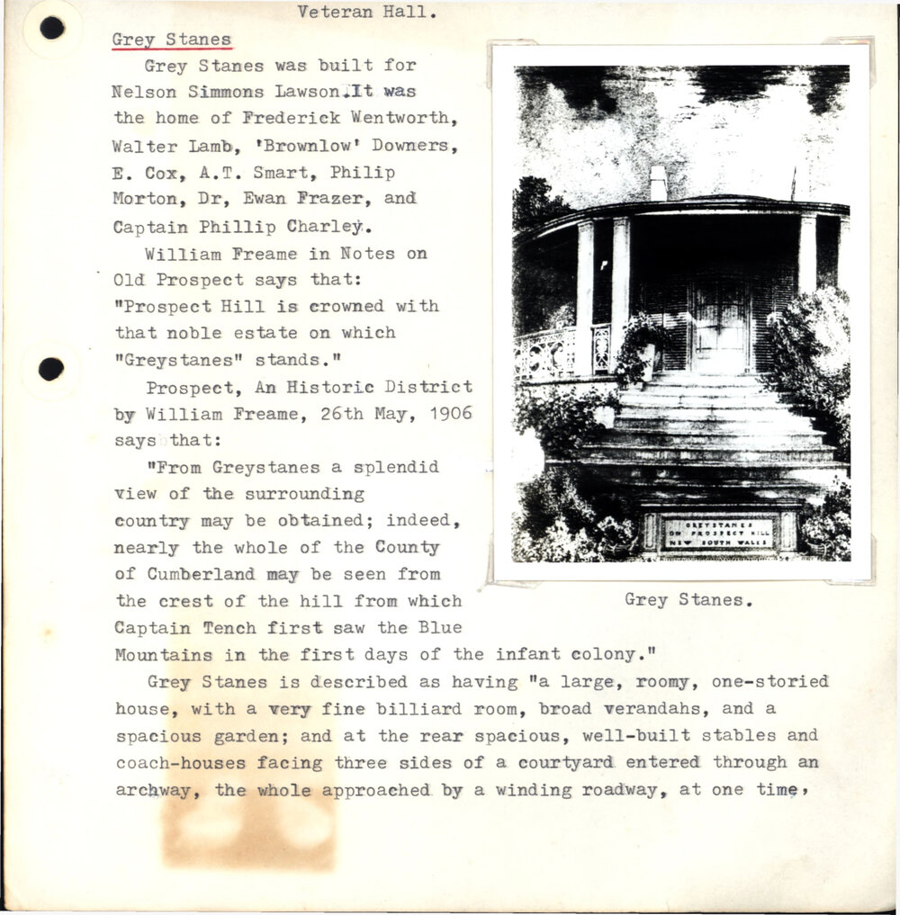 Grey Stanes House, Prospect