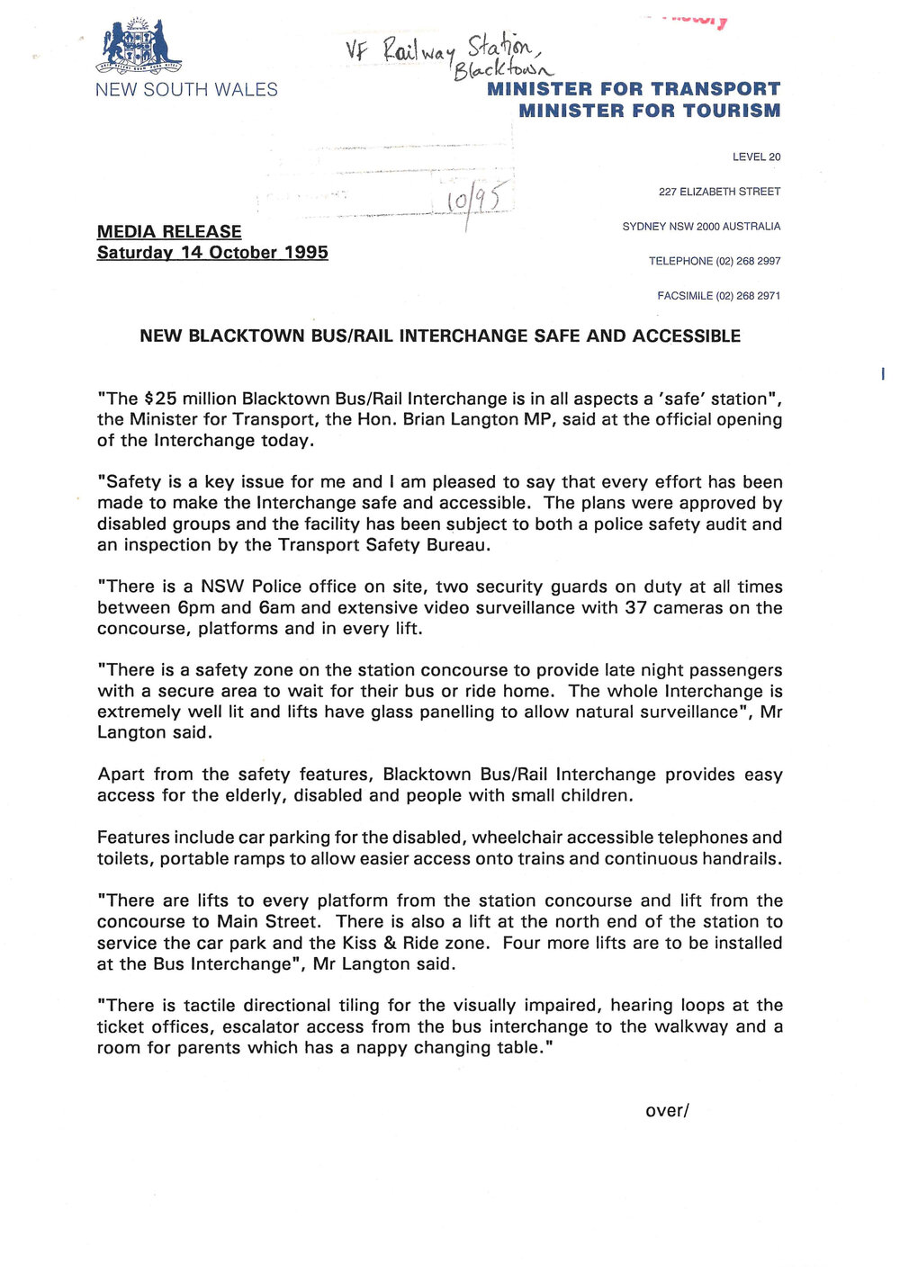 Blacktown Bus Rail Interchange, 1995