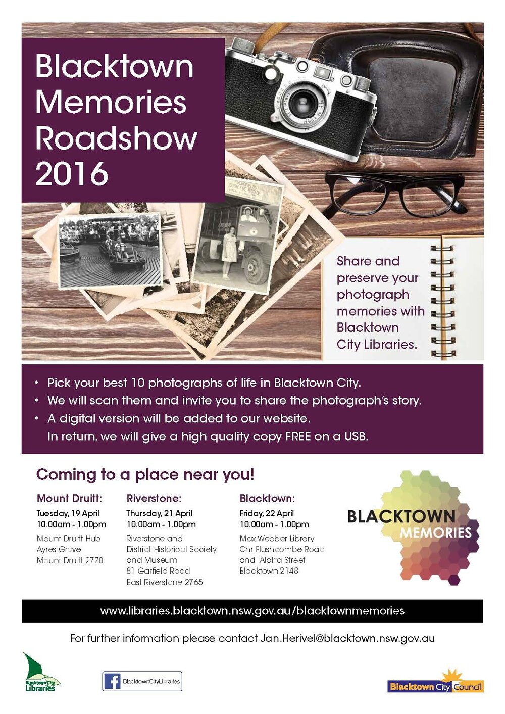 Blacktown Memories Roadshow, 2016