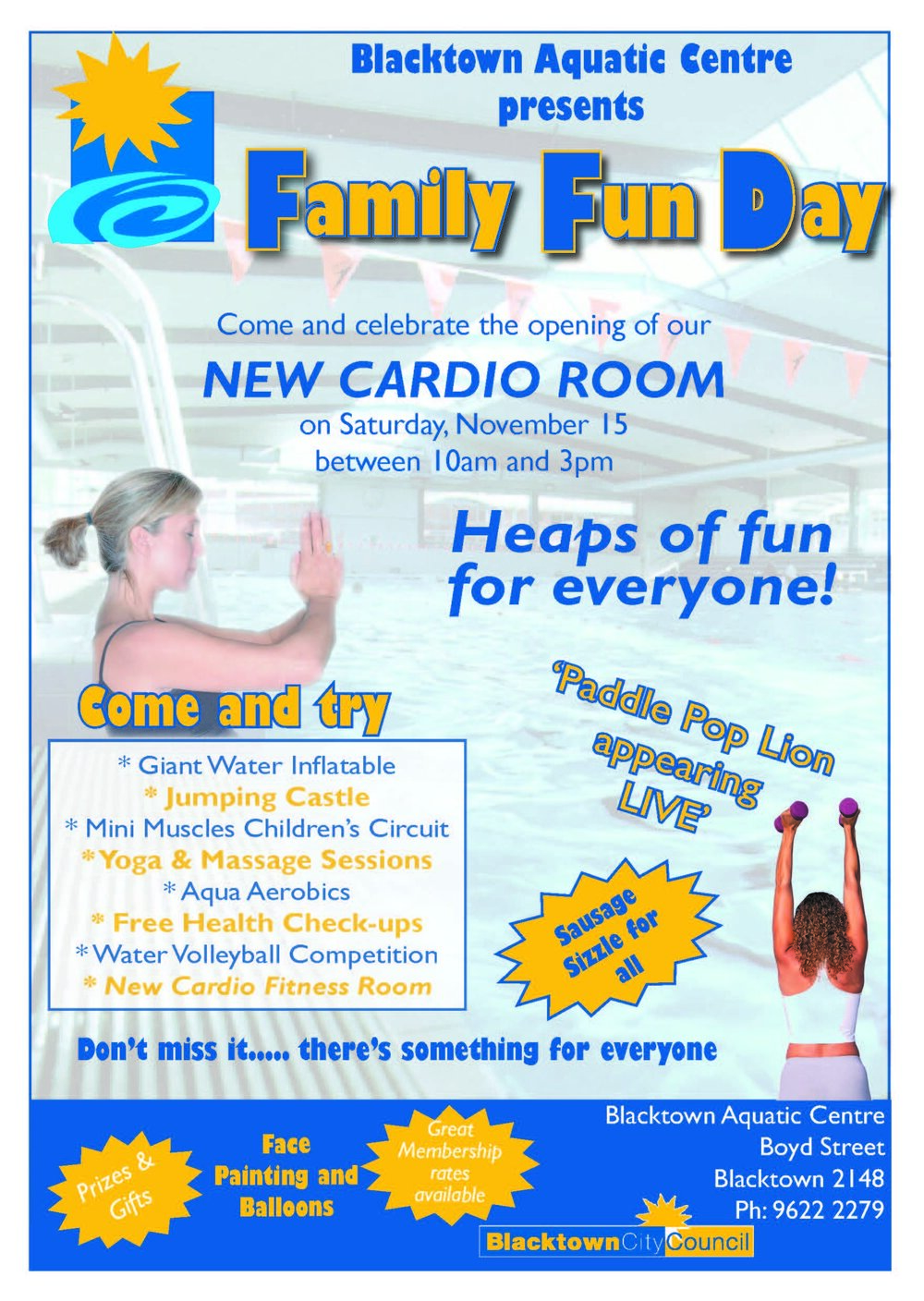 Family Fun Day, Blacktown Aquatic Centre