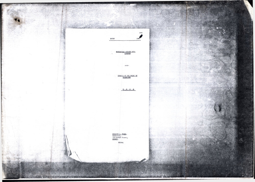 Proposed Erection of Overhead Pedestrian Bridge, Main Street, Blacktown, 1961 