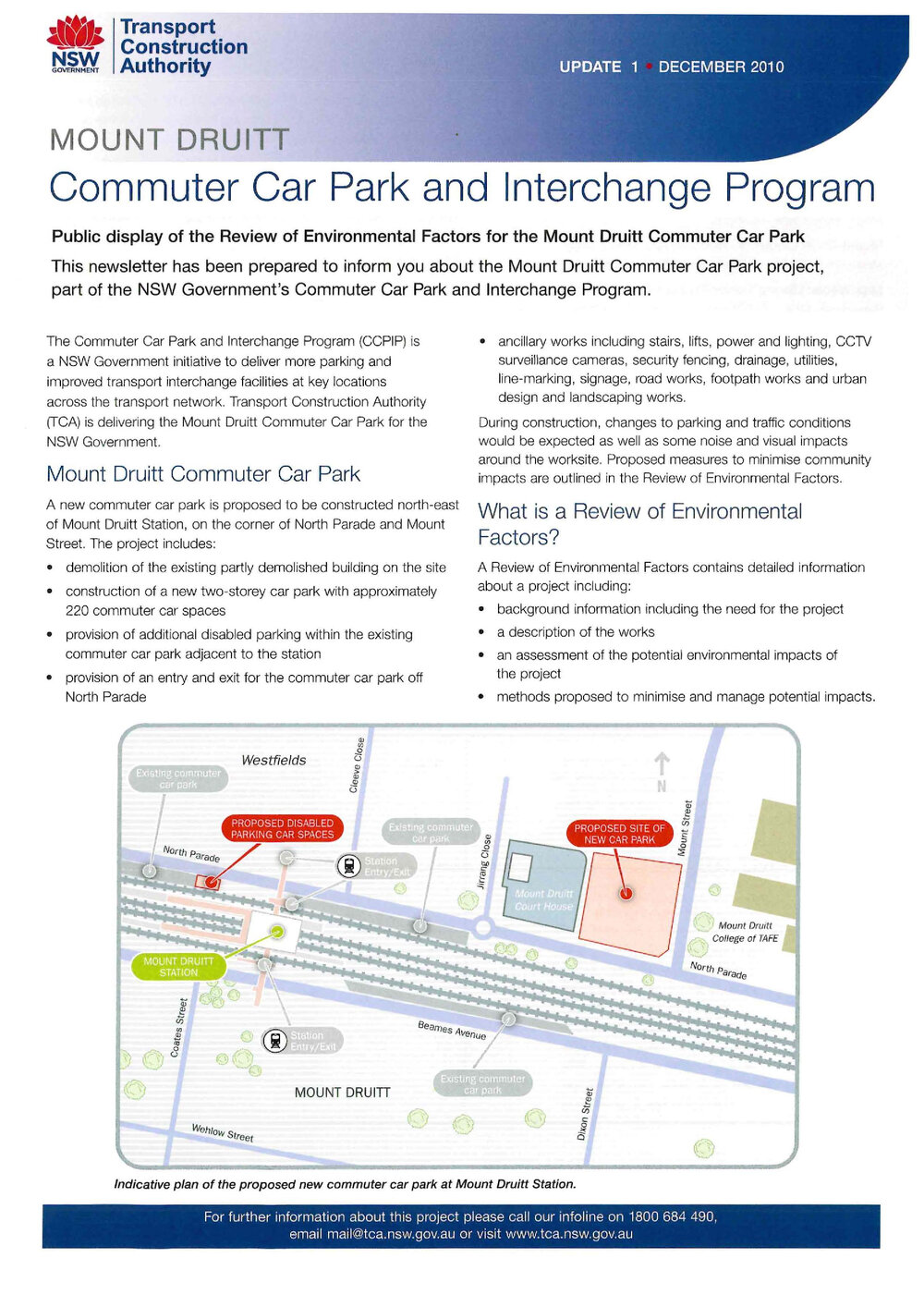Mount Druitt Commuter Car Park and Interchange Program, 2010